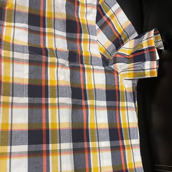 Gap multi plaid short sleeve shirt Sz XL - Picture 8 of 12